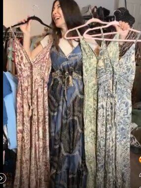 Boho Print Maxi Dress - V-Neck Wrap Style (Multiple Colors Available)